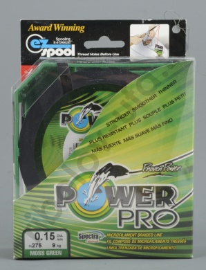 Шнур плетёный Power Pro 275м зеленая 0,13  8кг