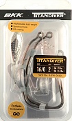 Офсетный крючок BKK Titan Diver+ огруженный с подвеской 24/32гр (A-EW-9660) №16/0