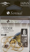 Крючки Mikado - Sensual - Feeder 9111T № 8 Gold (с ушком)