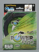 Шнур плетёный Power Pro 275 м зеленая 0,15  9кг