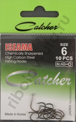 Одинарные крючки Catcher Iseama № 6