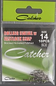 Вертлюжок с карабином Catcher Rolling Swivel w Fastlock Snap # 14