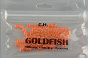 Икра Gold Fish силикон, светонакопительная аромат креветка 4мм, цв.9