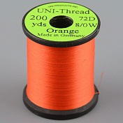 Монтажная нить UNI Thread 8/0 200y Orange (вощеная)