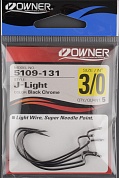 Офсетный крючок Owner 5109-131 BC №3/0 J-Light Hook