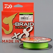 Шнур плетёный Daiwa J-Braid Grand X8E 135м chartreuse 0,10мм