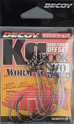 Офсетные крючки Decoy Kg Worm17  №4/0 (6шт/уп)