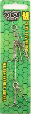 Оснастка стингер Vido со спиралью Jig Spring Soft Baits, размер M