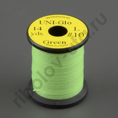 Плоский люрекс Uni Glo 14 y. Green #10