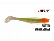 Силиконовая приманка Jig It Flutter 4,4in, 11см 7,8гр цв. 008 кальмар (5шт/уп)