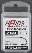 Крючки Hends 750 Pike Streamer Black Nickel #8 (18шт/уп) HND 750-18-8