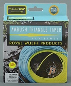 Шнур нахлыстовый Royal Wulff J-3 Triangle Taper Floating Ambush Lime Green/Blue TTAM5F