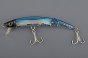 Воблер Yo-Zuri F1152 Crystal 3D Minnow Jointed 130F 22гр, 0,3м цв. C24