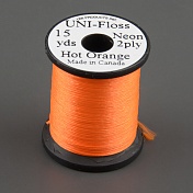 Шелк искуственный Uni Floss Neon 15 y. Hot Orange