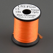 Шелк искуственный Uni Floss Neon 15 y. Hot Orange