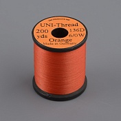 Монтажная нить Uni Thread 6/0 200y Orange (вощеная)