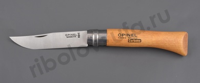 Нож Opinel 8 углеродистая сталь, carbon, бук