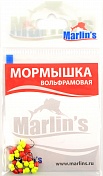 Мормышка вольфрам. Marlins Мураш №1 3мм 0,30гр. цв.лимон