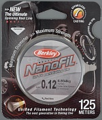 Шнур плетёный Berkley Nanofil 125m, 0.12 Green