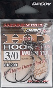 Офсетные крючки Decoy HD Hook Worm117  №3/0 (4шт/уп)