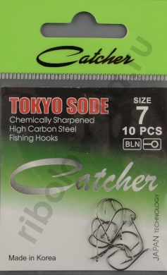 Одинарные крючки Catcher Tokyo Sode № 7