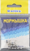 Мормышка литая Marlins Шар 5мм (0,69гр) кр. Crown никель 7000-300