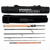 Спиннинг Kosadaka Expedition 6S-Dual 2.10/2.40м 10-32гр., 6 секций, тубус