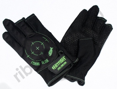 Перчатки спиннингиста Hitfish Glove-02 р: L цв. Зеленый