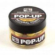 Бойлы GBS Baits Pop-up плавающие 12мм 55гр (банка) Natural Honey Натуральный Мед