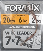 Набор поводков Formix 7*7 20см 9кг (2 шт/уп)