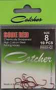 Одинарные крючки Catcher Sode Red № 8