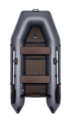 Лодка Аква 2900 Слань-книжка Киль графит/черный 