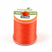 Монтажная нить Flyfisher 6/0 200 yards 180м Fire Orange ZX032617