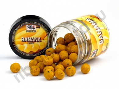 Бойлы GBS насадочные 15мм 132гр (банка) Banana Банан