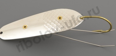 Блесна Бубнов незацепляйка Карело-Финская 10 гр. белая