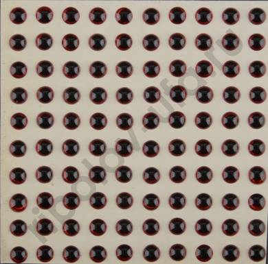 Глазок Перцев ЗD самок. d 3mm, цв.красный