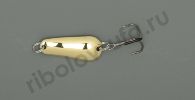 Блесна Бубнов колеблющаяся Окуневая 10 гр. жел/бел