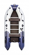 Лодка Ривьера Компакт 3600 СК комби светло-серый/синий