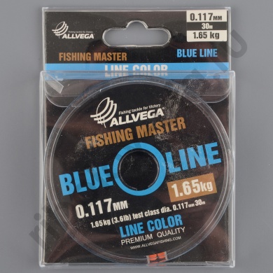 Леска Allvega монофильная Fishing Master голубая 30м 0,117мм