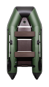 Лодка Аква 2900 СК зеленый/черный