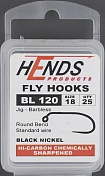 Крючки Hends 120 BL Jig Barbless Black Nickel #18 (25шт/уп)