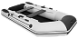 Лодка Аква 2800 светло-серый/черный