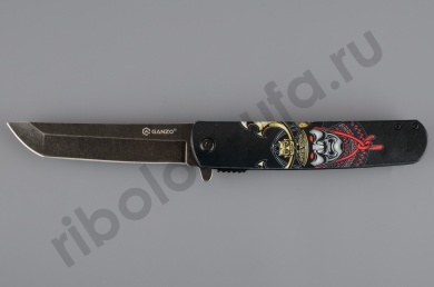 Нож складной туристический Ganzo G626-BS черный самурай