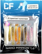 Силиконовая приманка Crazy Fish Nano minnow 1,6in 40мм цв.М50 (кальмар)