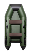 Лодка Аква 2900 зеленый/черный