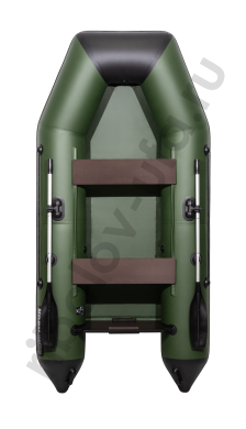 Лодка Аква 2900 зеленый/черный