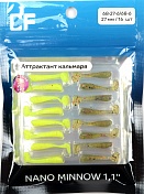 Силиконовая приманка Crazy Fish Nano minnow 1,1in 2,7мм цв.6,68 (кальмар)