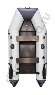 Лодка Аква 2900 Слань-книжка Киль светло-серый/графит