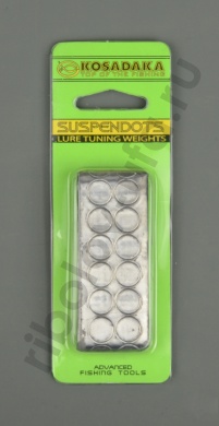 Свинцовые наклейки Kosadaka для воблеров (кружки Suspendots)