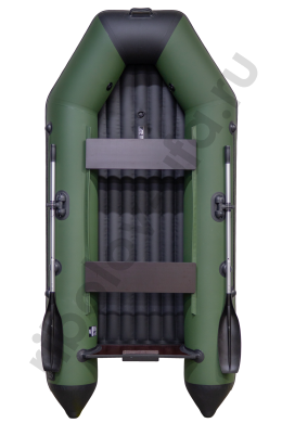 Лодка Аква 2800 НДНД зеленый/черный